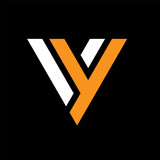 Letter VY or YV creative monogram logo
