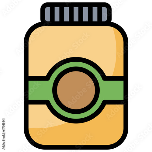Proteins line icon,linear,outline,graphic,illustration