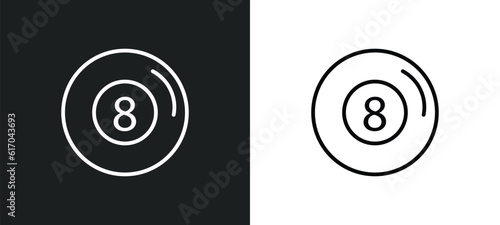line icon in white and black colors. flat vector icon from collection for web, mobile apps and