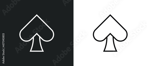 line icon in white and black colors. flat vector icon from collection for web, mobile apps and