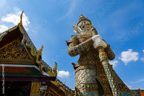 Canvas Print Famous place in Thailand , Temple of the Emerald Buddha , Wat Phra Si Rattana Sa