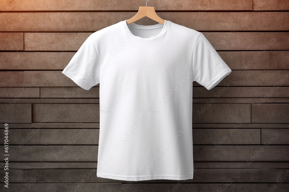 Realistic TShirt Mockup for Branding and Apparel Showcase Created with Generative AI Realistic TShirt Mockup for Branding and Apparel Showcase Created with Generative AI