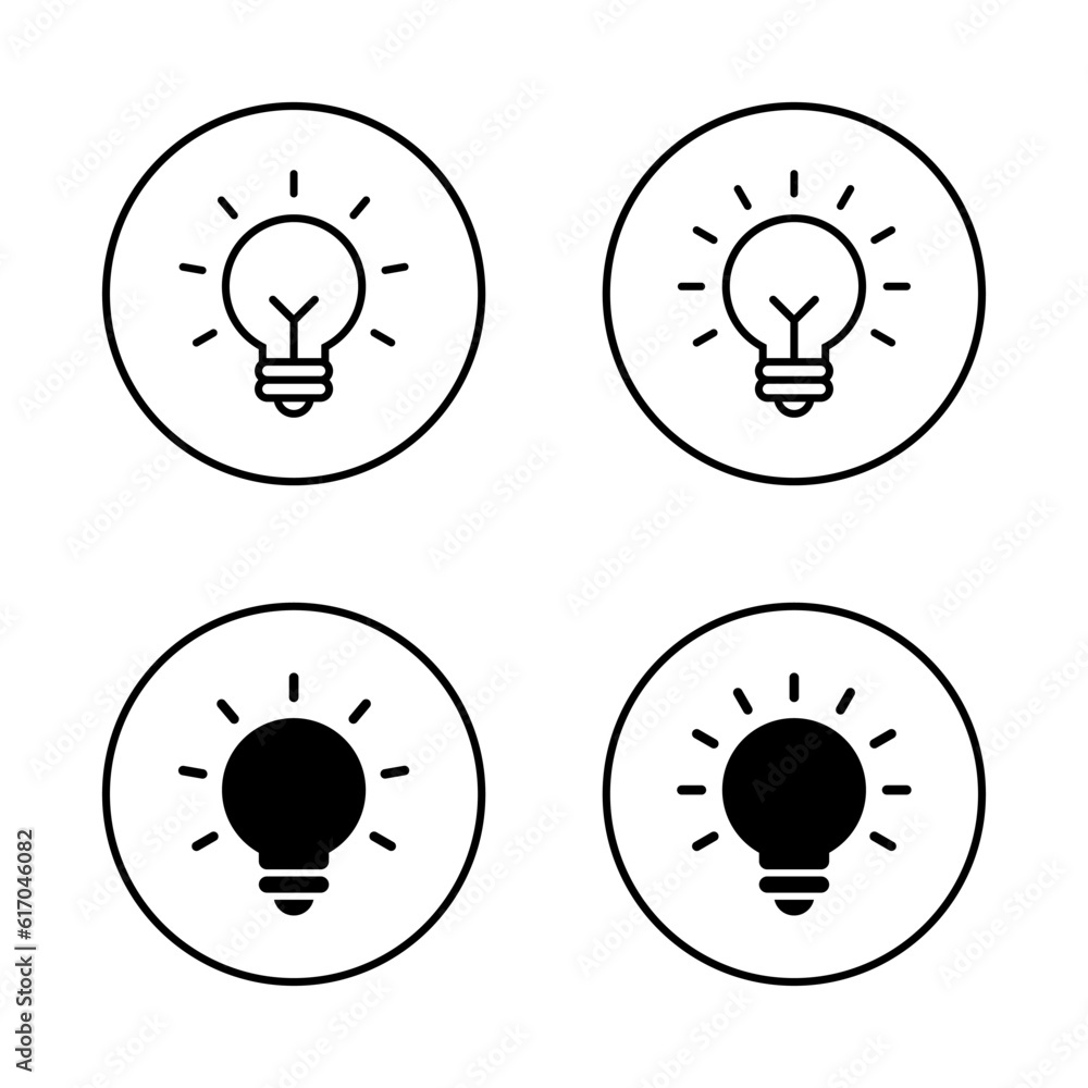 Bulb, lamp icon vector. Illuminated sign symbol Bulb, lamp icon vector. Illuminated sign symbol