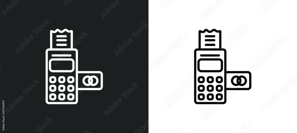 card hine line icon in white and black colors. card hine flat vector icon from card hine collection for web, mobile apps and ui. card hine line icon in white and black colors. card hine flat vector icon from card hine collection for web, mobile apps and ui.