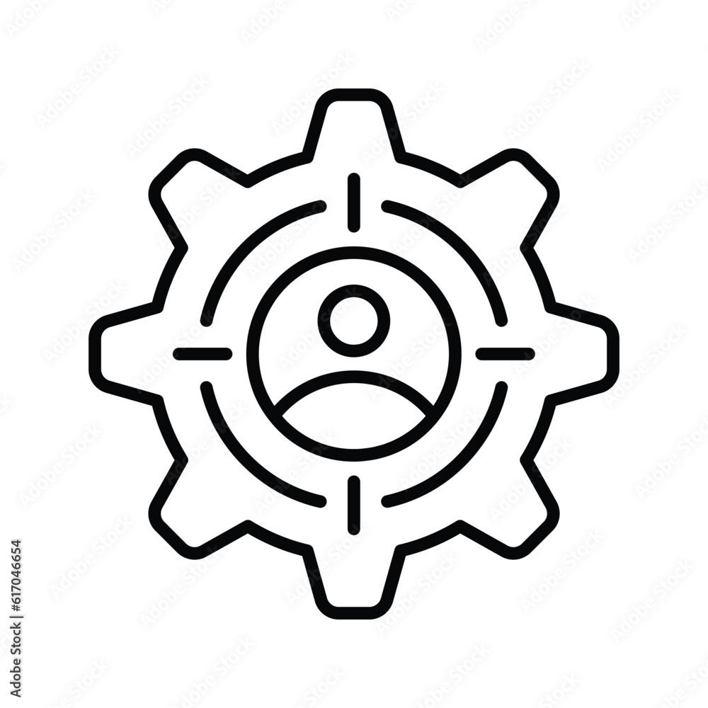 Personalization Outline Icon Design illustration. Online Steaming Symbol on White background EPS 10 File Personalization Outline Icon Design illustration. Online Steaming Symbol on White background EPS 10 File