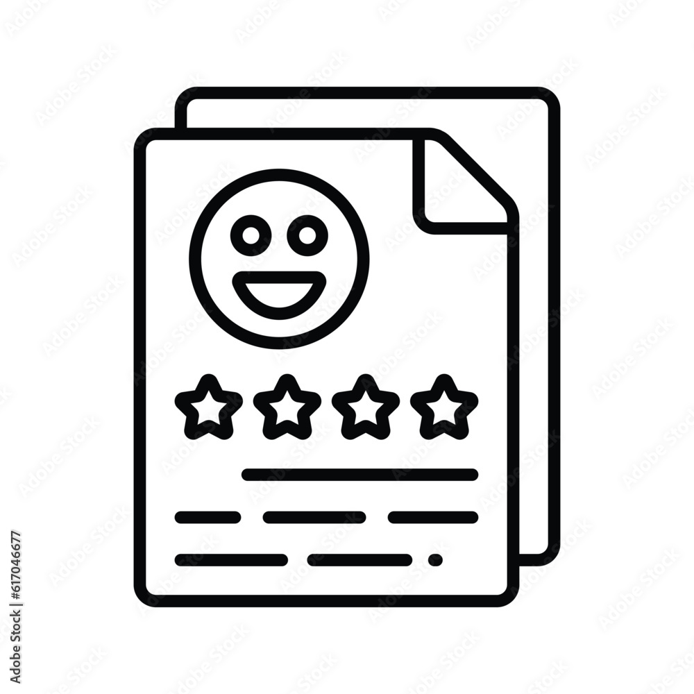 Reputation Outline Icon Design illustration. Online Steaming Symbol on White background EPS 10 File Reputation Outline Icon Design illustration. Online Steaming Symbol on White background EPS 10 File