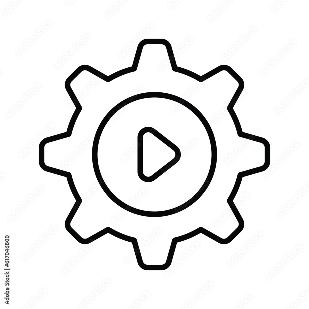 Video Management Outline Icon Design illustration. Online Steaming Symbol on White background EPS 10 File Video Management Outline Icon Design illustration. Online Steaming Symbol on White background EPS 10 File
