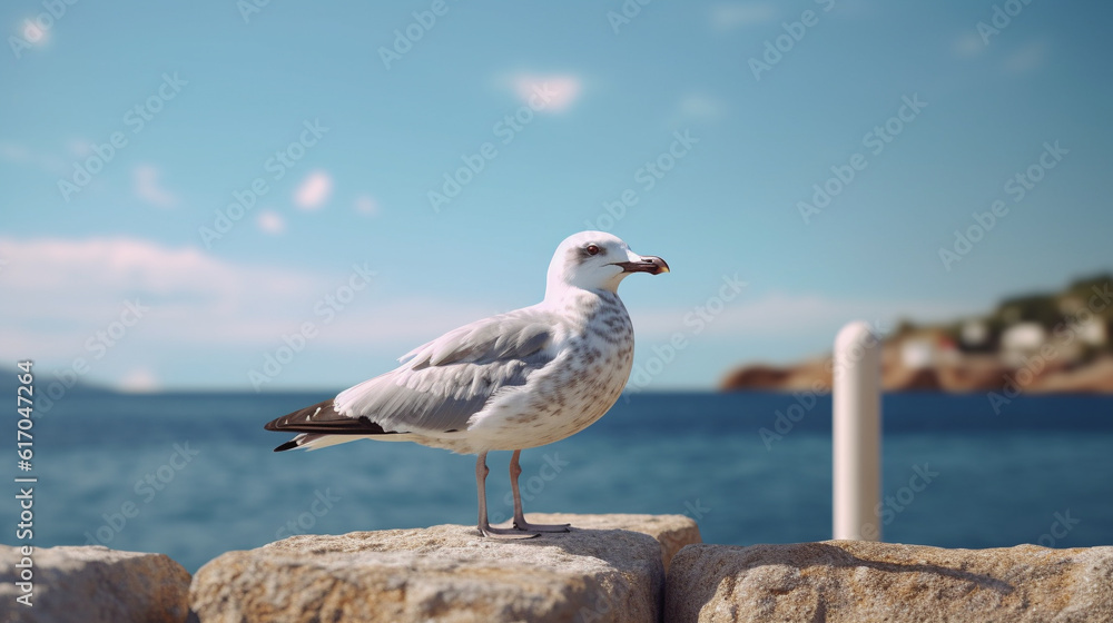 seagull on the pier HD 8K wallpaper Stock Photographic Image seagull on the pier HD 8K wallpaper Stock Photographic Image
