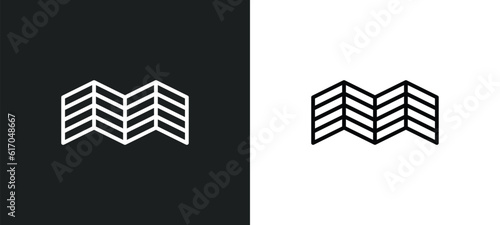 parquet line icon in white and black colors. parquet flat vector icon from parquet collection for web, mobile apps and ui.
