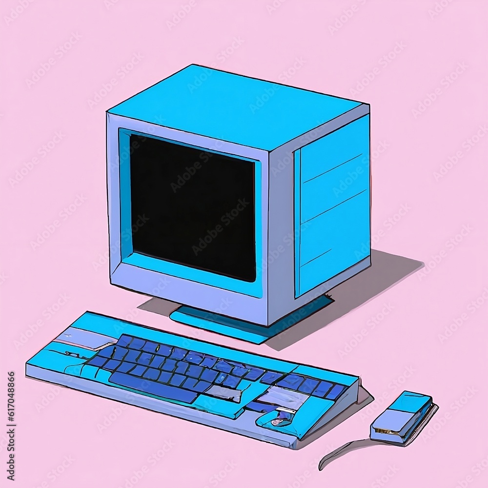 computer with mouse and keyboard computer with mouse and keyboard