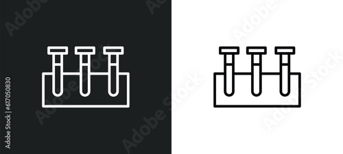 samples line icon in white and black colors. samples flat vector icon from samples collection for web, mobile apps and ui.