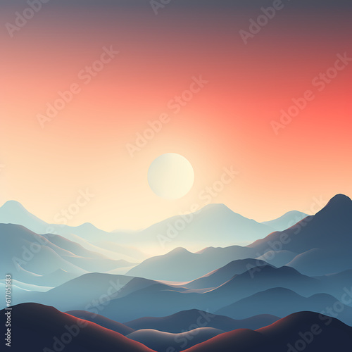 Landscape Image pastel color