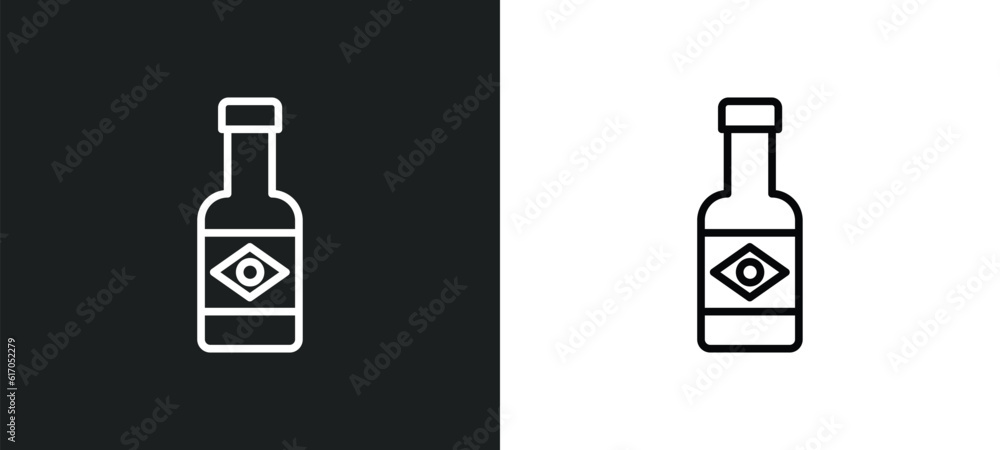 cachaca line icon in white and black colors. cachaca flat vector icon from cachaca collection for web, mobile apps and ui. cachaca line icon in white and black colors. cachaca flat vector icon from cachaca collection for web, mobile apps and ui.