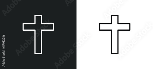lent line icon in white and black colors. lent flat vector icon from lent collection for web, mobile apps and ui.