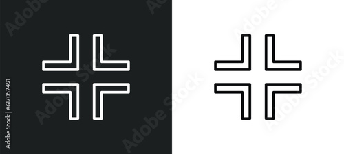 fame line icon in white and black colors. fame flat vector icon from fame collection for web, mobile apps and ui.