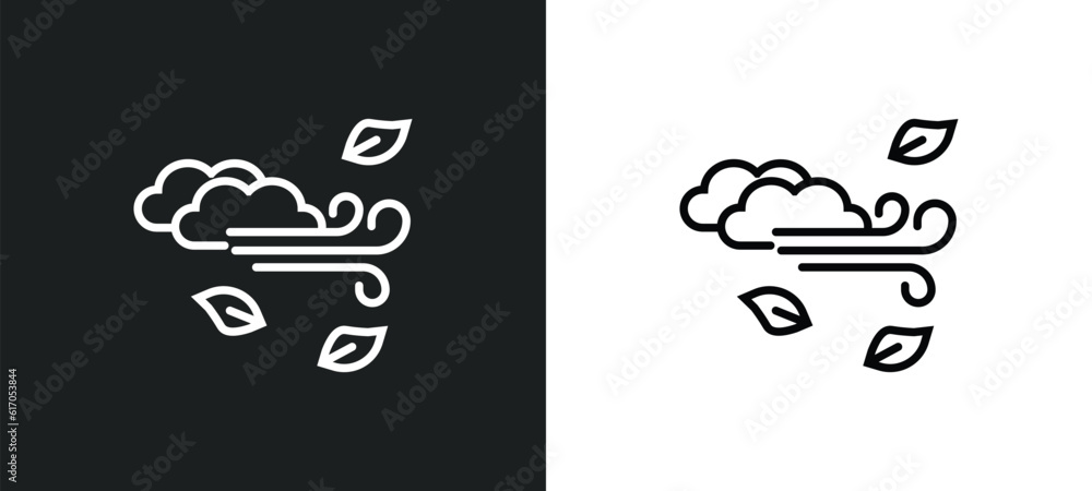 windy line icon in white and black colors. windy flat vector icon from windy collection for web, mobile apps and ui. windy line icon in white and black colors. windy flat vector icon from windy collection for web, mobile apps and ui.