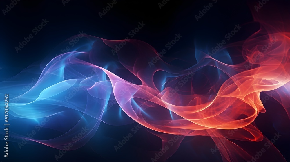 Abstract Fractal Smoke Background - Mesmerizing Abstract Design