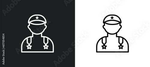 general line icon in white and black colors. general flat vector icon from general collection for web, mobile apps and ui.