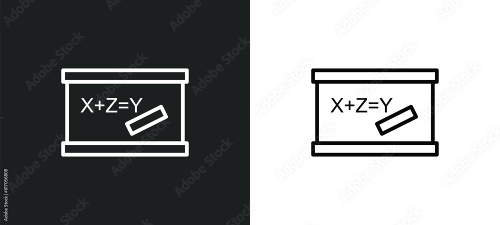 blackboard eraser line icon in white and black colors. blackboard eraser flat vector icon from blackboard eraser collection for web, mobile apps and ui. blackboard eraser line icon in white and black colors. blackboard eraser flat vector icon from blackboard eraser collection for web, mobile apps and ui.