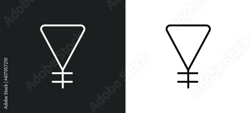 Tableau sur toile soapstone line icon in white and black colors