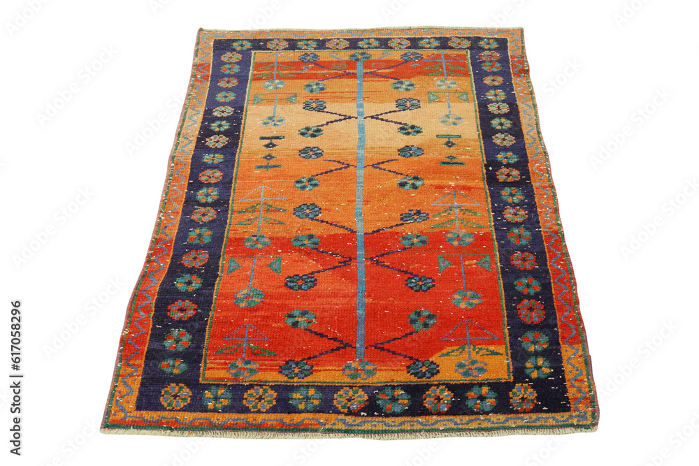 hand-woven, decorative wool Turkish carpet hand-woven, decorative wool Turkish carpet