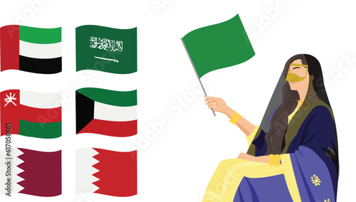 person with flag
