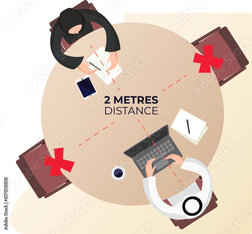 two people working