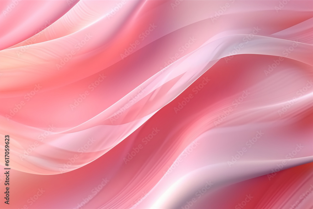 Obraz premium A pink abstract background with a white light. AI generative