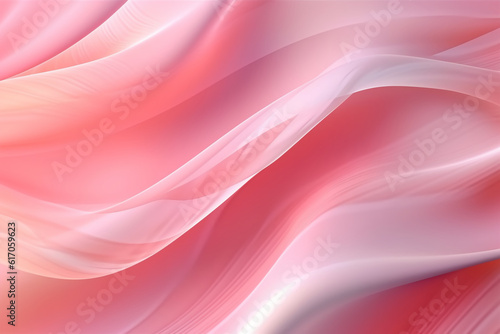 A pink abstract background with a white light. AI generative