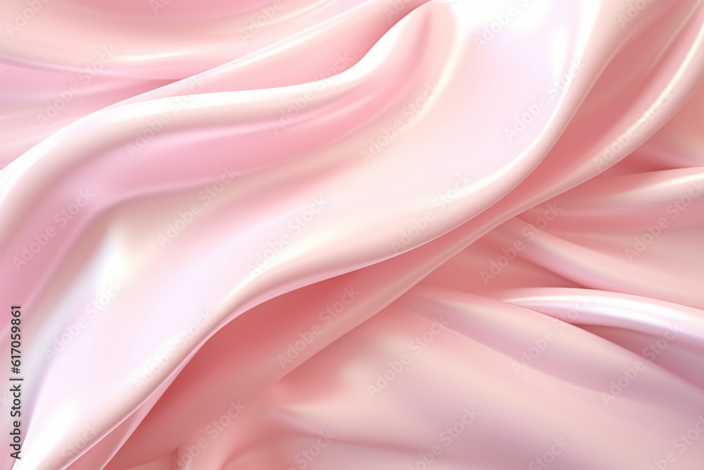 Obraz premium A pink abstract background with a white light. AI generative