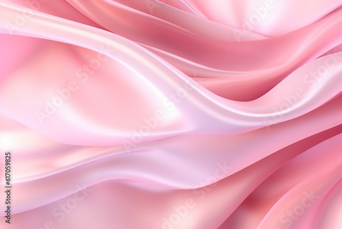 A pink abstract background with a white light. AI generative