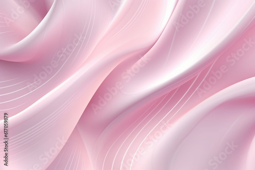 A pink abstract background with a white light. AI generative