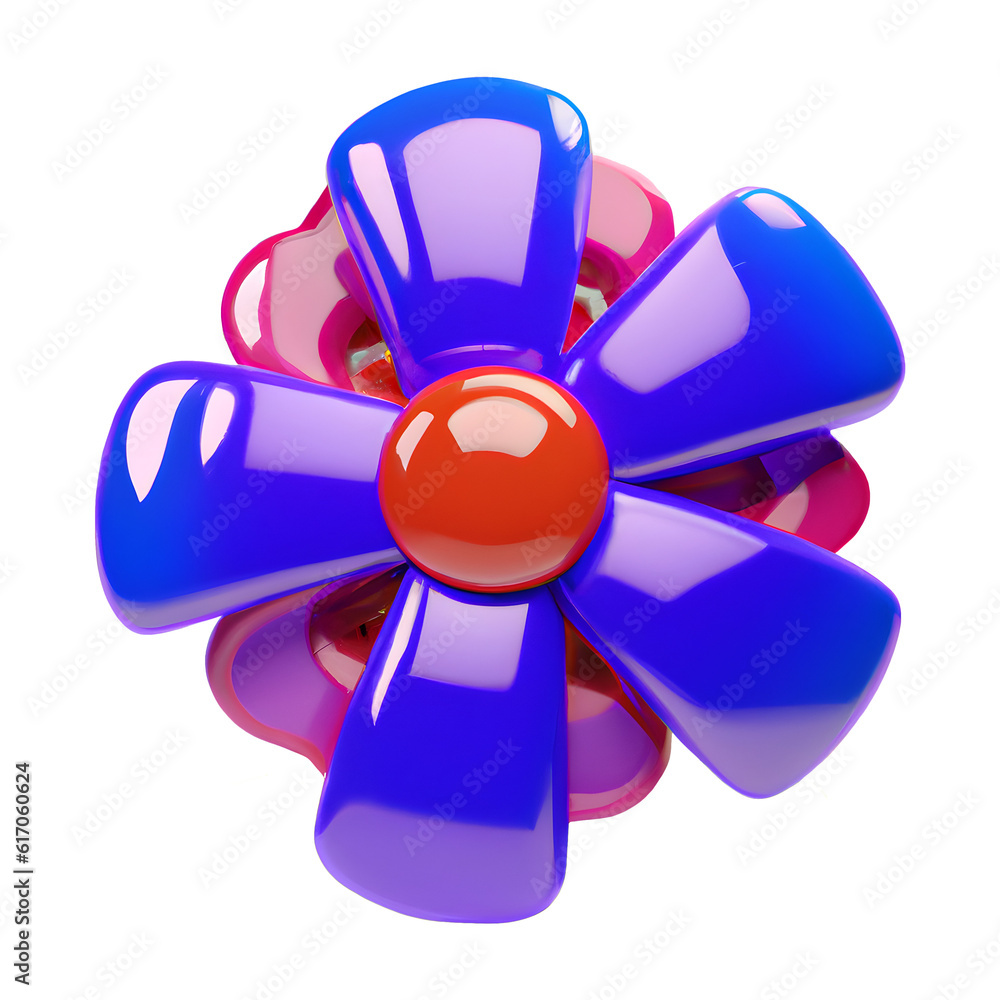 Glossy bubbly surreal 3D flower isolated. Psychedelic colourful element for your business and brand. Trippy trendy fantasy floral illustration. Glass vivid colours. Modern artificial image. Glossy bubbly surreal 3D flower isolated. Psychedelic colourful element for your business and brand. Trippy trendy fantasy floral illustration. Glass vivid colours. Modern artificial image.