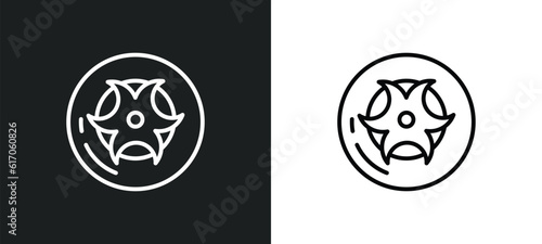 toxic waste line icon in white and black colors. toxic waste flat vector icon from toxic waste collection for web, mobile apps and ui.