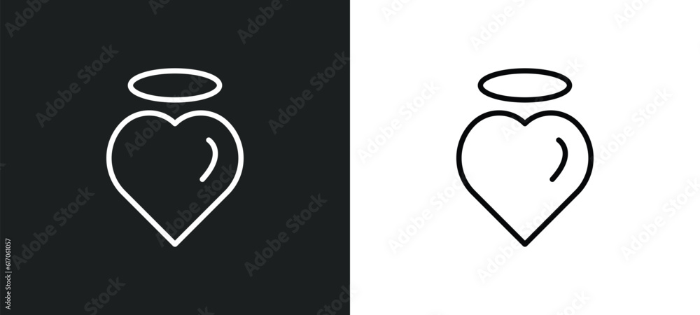 pure love line icon in white and black colors. pure love flat vector icon from pure love collection for web, mobile apps and ui. pure love line icon in white and black colors. pure love flat vector icon from pure love collection for web, mobile apps and ui.