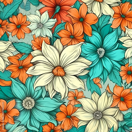 Fresh Flower Cartoon Wallpaper