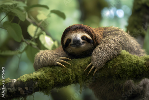 Sloths are a group of slow-moving  tree-dwelling mammals known for their relaxed and leisurely lifestyle. 