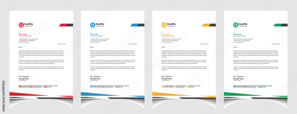 Creative business letterhead template design with a4 size. Minimalist professional letterhead layout. Creative business letterhead template design with a4 size. Minimalist professional letterhead layout.