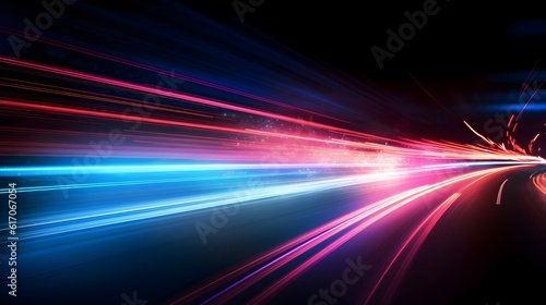 Abstract Blurred Colorful Wallpaper with Police Lights - Dynamic Motion Effect