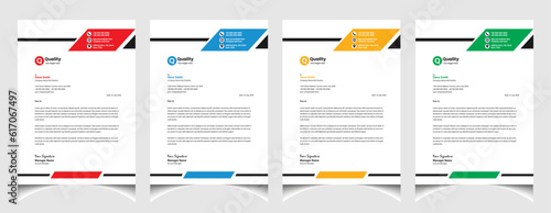 Creative business letterhead template design with a4 size. Minimalist professional letterhead layout.