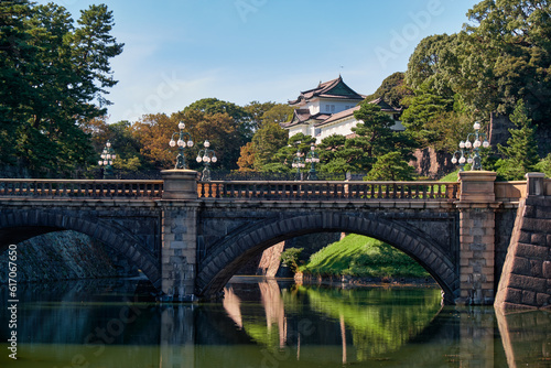Seimon Ishibashi Bridge at Imperial Palace in Tokyo, Japan