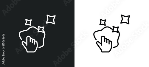 neat line icon in white and black colors. neat flat vector icon from neat collection for web, mobile apps and ui.