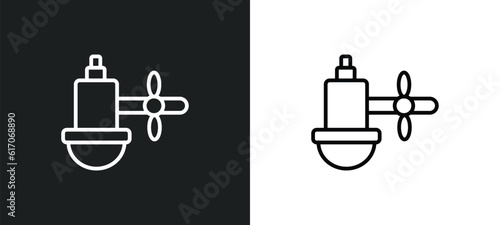 car sump line icon in white and black colors. car sump flat vector icon from car sump collection for web, mobile apps and ui.