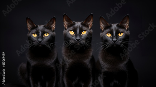 Dynamic Bombay Cat Squad: Pawsitively Radiant Together