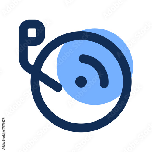 DJ filled line icon