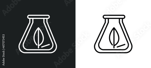 biomass line icon in white and black colors. biomass flat vector icon from biomass collection for web, mobile apps and ui.