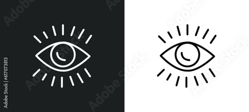 impressions line icon in white and black colors. impressions flat vector icon from impressions collection for web, mobile apps and ui.