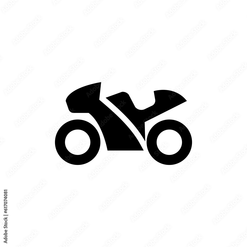Racing bike icon Racing bike icon