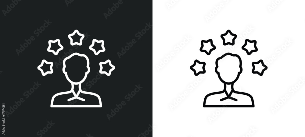 experience line icon in white and black colors. experience flat vector icon from experience collection for web, mobile apps and ui. experience line icon in white and black colors. experience flat vector icon from experience collection for web, mobile apps and ui.