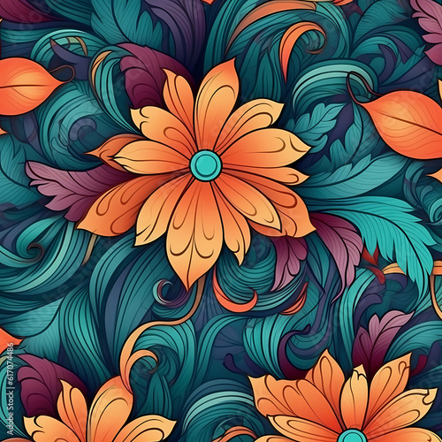 Fresh Flower Cartoon Wallpaper